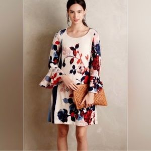 Anthropologie Maeve Anthousia Floral Dress